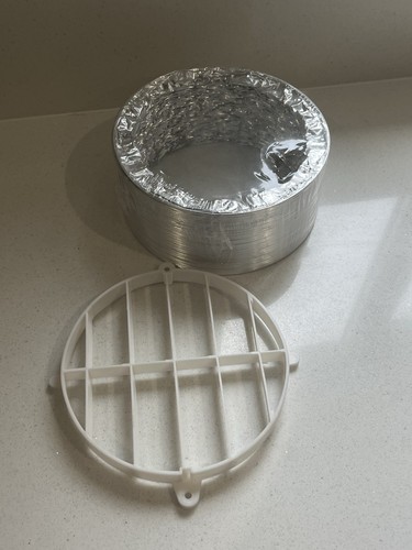 Aluminium ducting vent cover - aluminium,